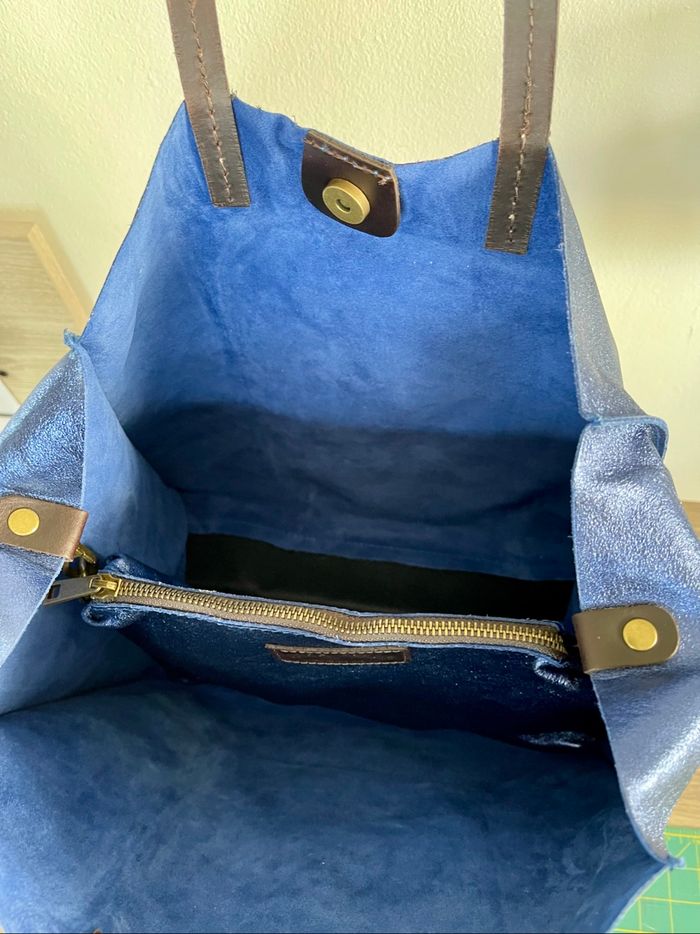 Sac à main en cuir italien multi fonctions - photo numéro 6
