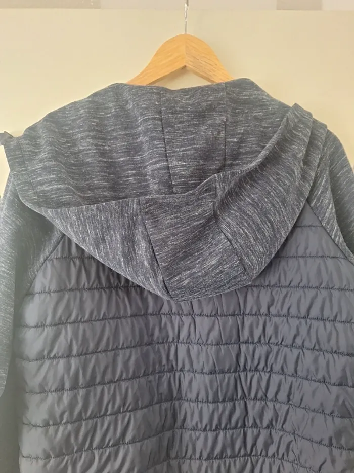 Veste bleu marine bi matière taille L Gémo - photo numéro 10