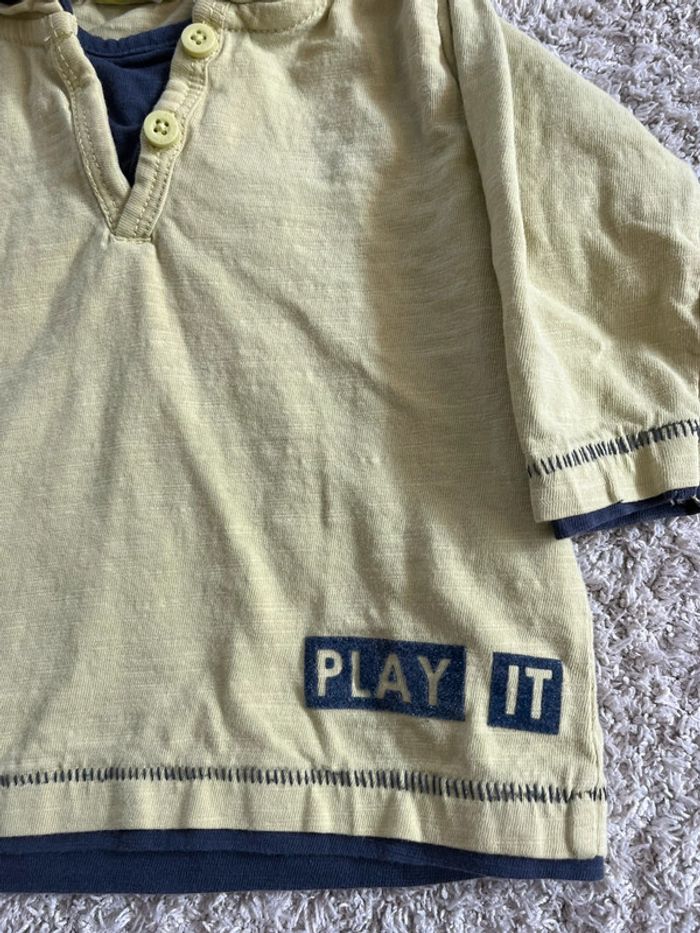 Teeshirt manches longues à capuches taille 9 mois Tape à l’œil - photo numéro 2