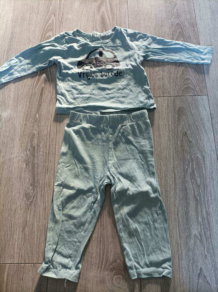 Pyjama 2 pièces coton 18 mois voiture