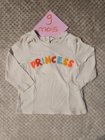 T-shirt Princess 9 mois