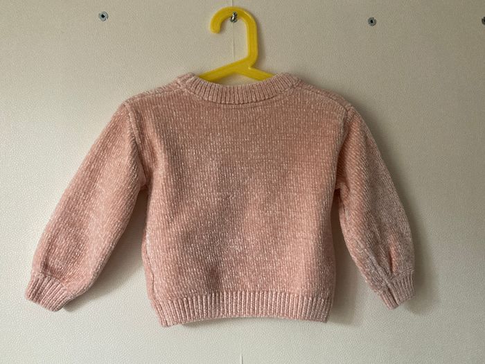 pull en maille avec pompons taille 2 ans - photo numéro 2