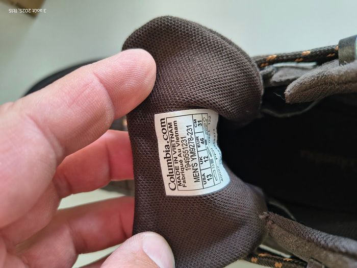 Chaussures de randonnée homme Columbia neuves imperméables taille 46 - photo numéro 3