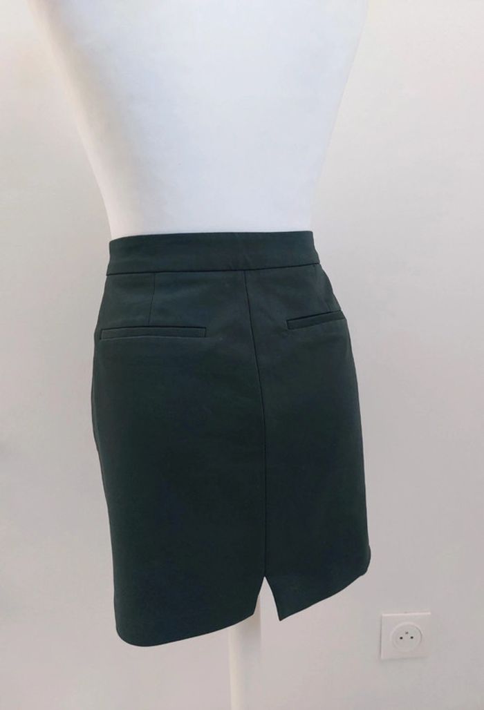 Jupe verte foncée avec boutons dorés Morgan 40 - photo numéro 4