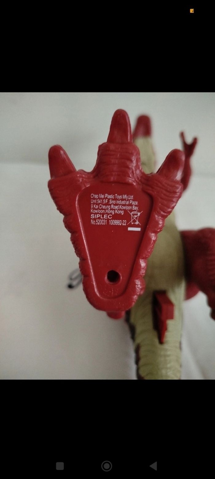 Tyrannosaure Rex rouge et noir articulé lumineux et sonore Chap Mei Plastic Toys - photo numéro 5