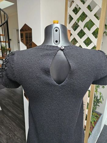 Robe courte en laine noir taille S/M