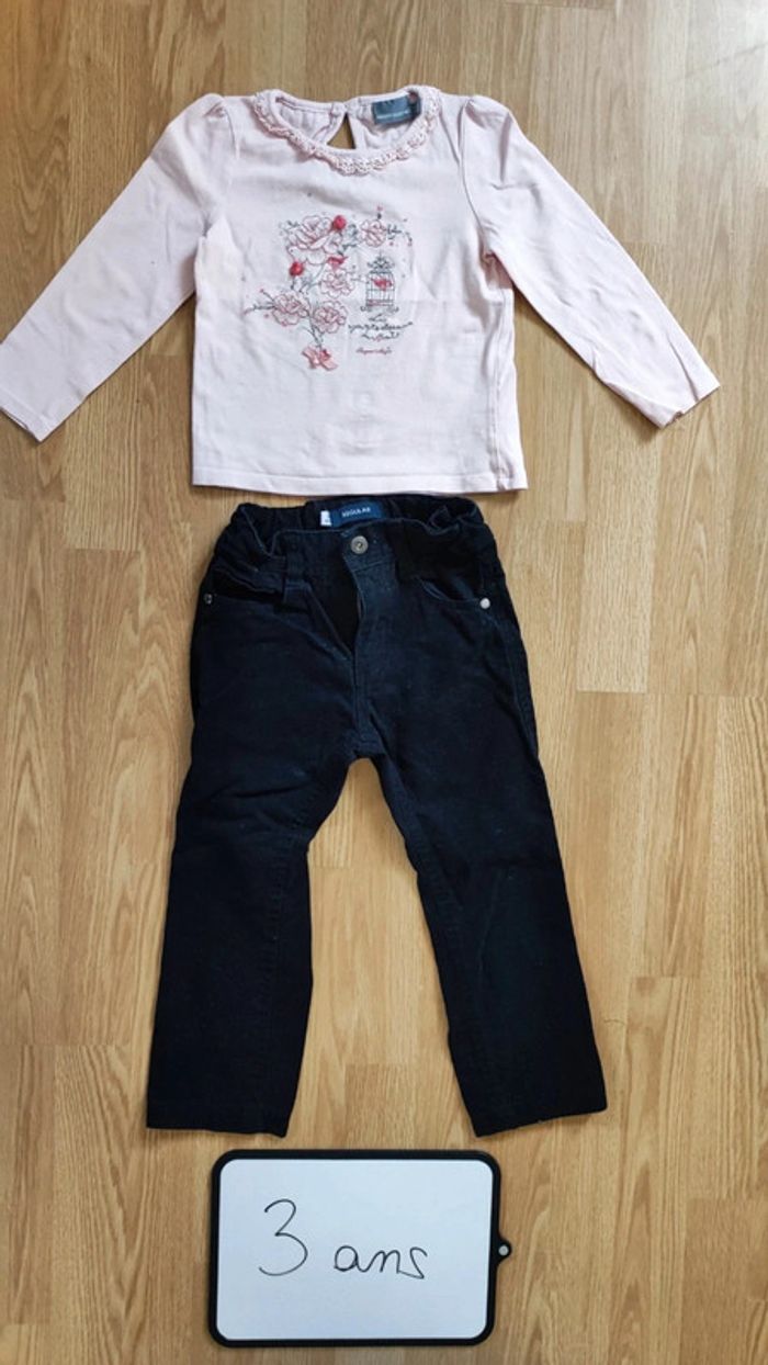 T-shirt et pantalon taille 3 ans