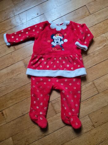 Pyjama Noël fille minnie 9 mois disney