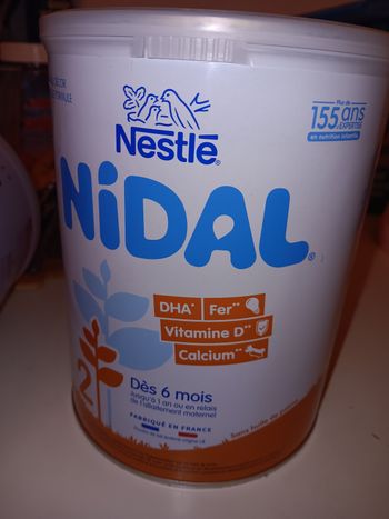 Boîte de lait  Nidal 2ème âge