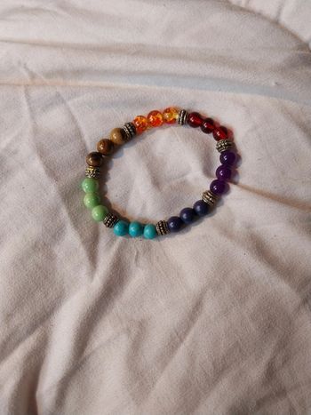 Bracelet chakra arc en ciel