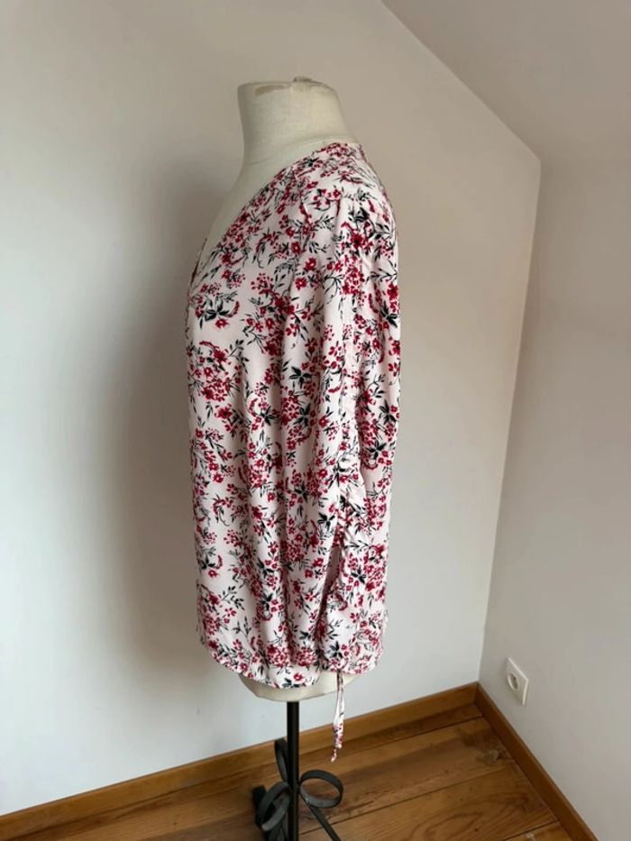 Superbe Blouse fleurie fluide neuve Camaïeu 🌸 40 L - photo numéro 4