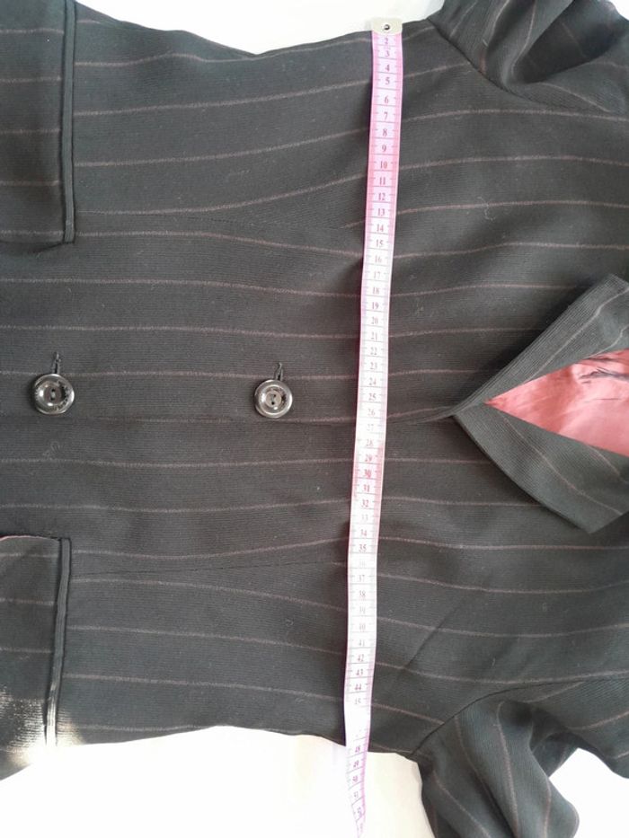Très belle veste longue caroll vintage taille 40 / 42 - photo numéro 12