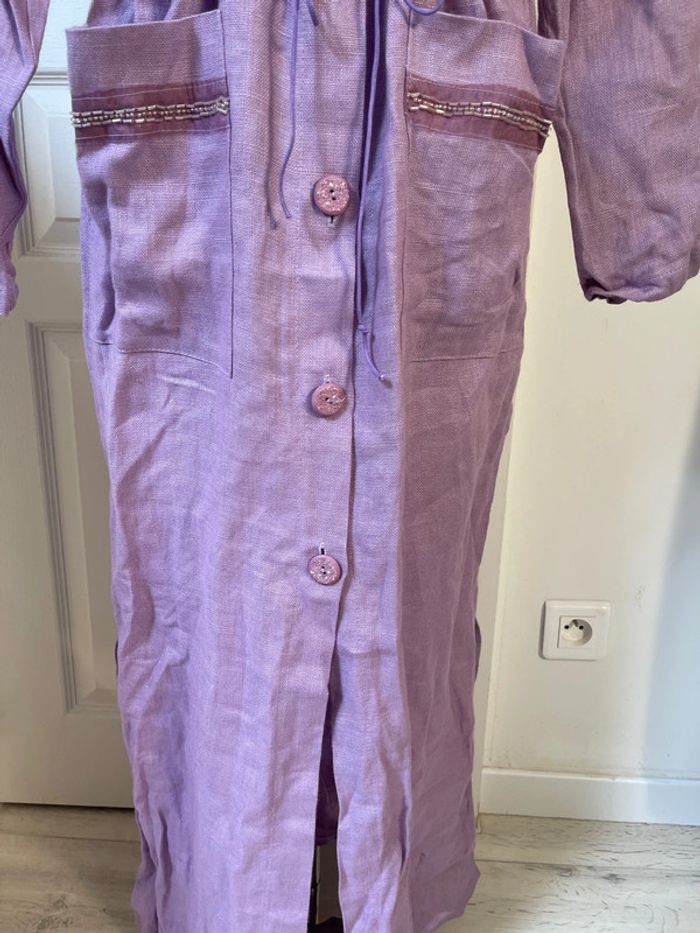 Robe brodée lilas - photo numéro 8