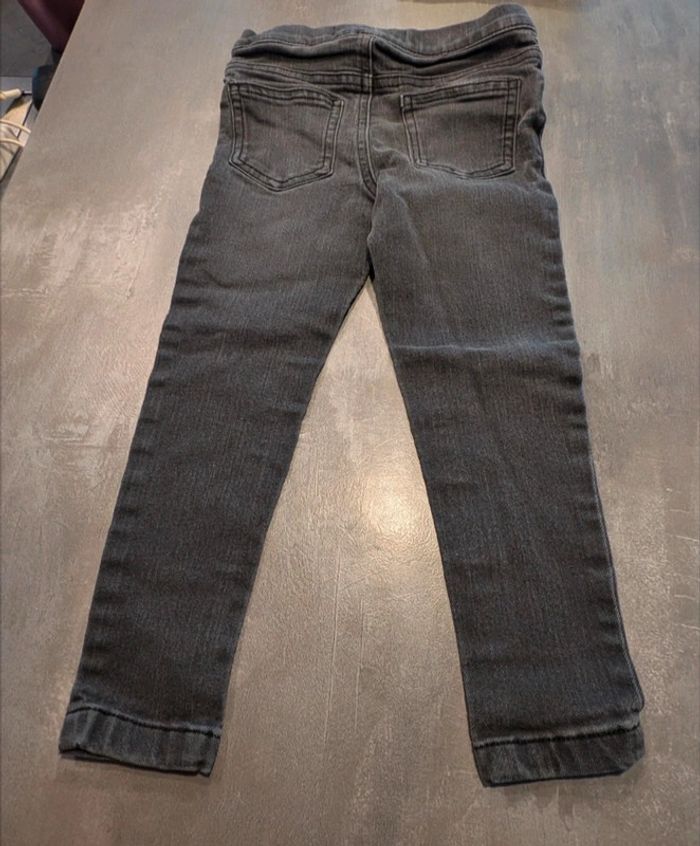 Pantalon jegging jean noir fille 3/4 ans - photo numéro 2