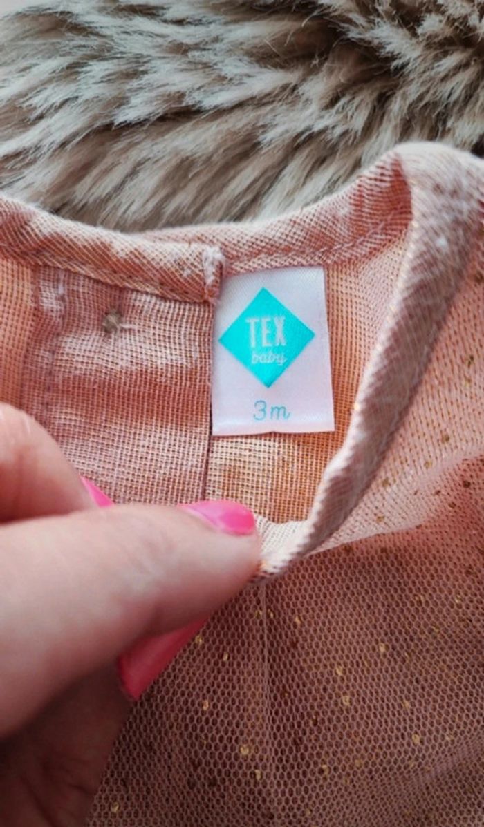 Robe en tulle rose tex 3 mois - photo numéro 4