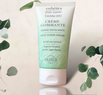 Soin beauté Bio : Crème gommante exfoliante visage Bio neuve