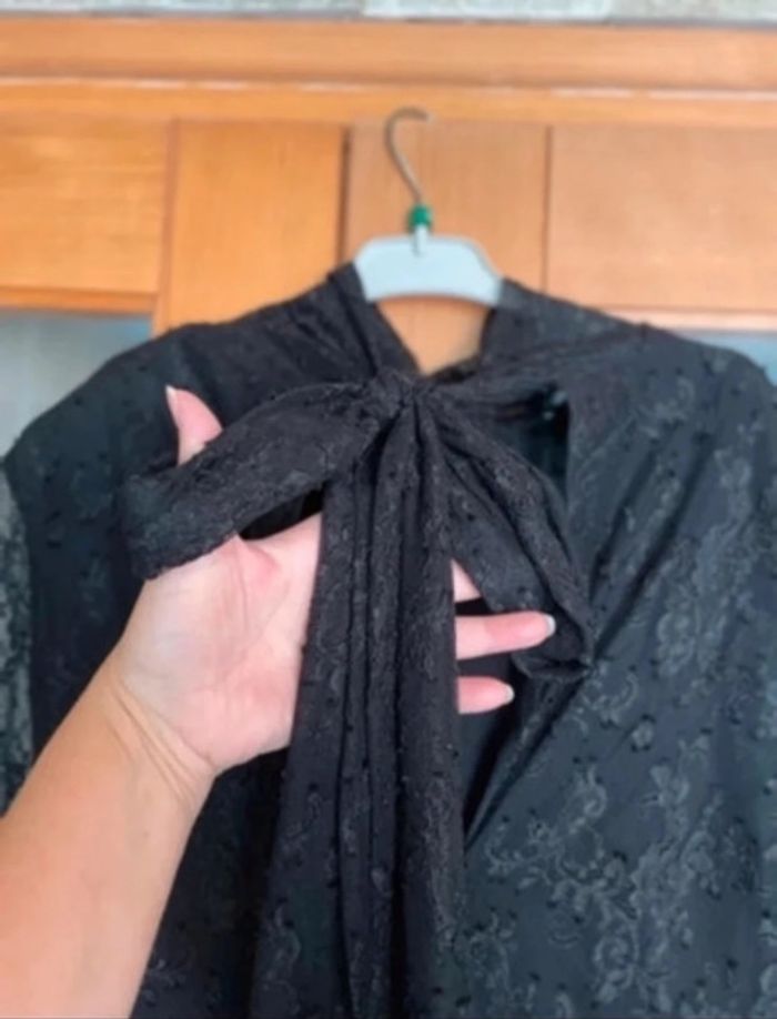 Robe zara noir dentelle édition limitée Zara collection taille L - photo numéro 7