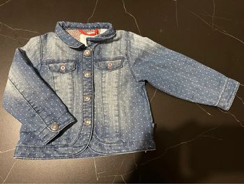 Veste en jean effet délavé