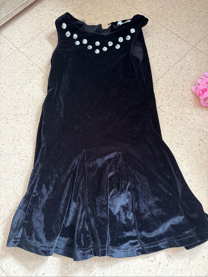 Robe en velours noir