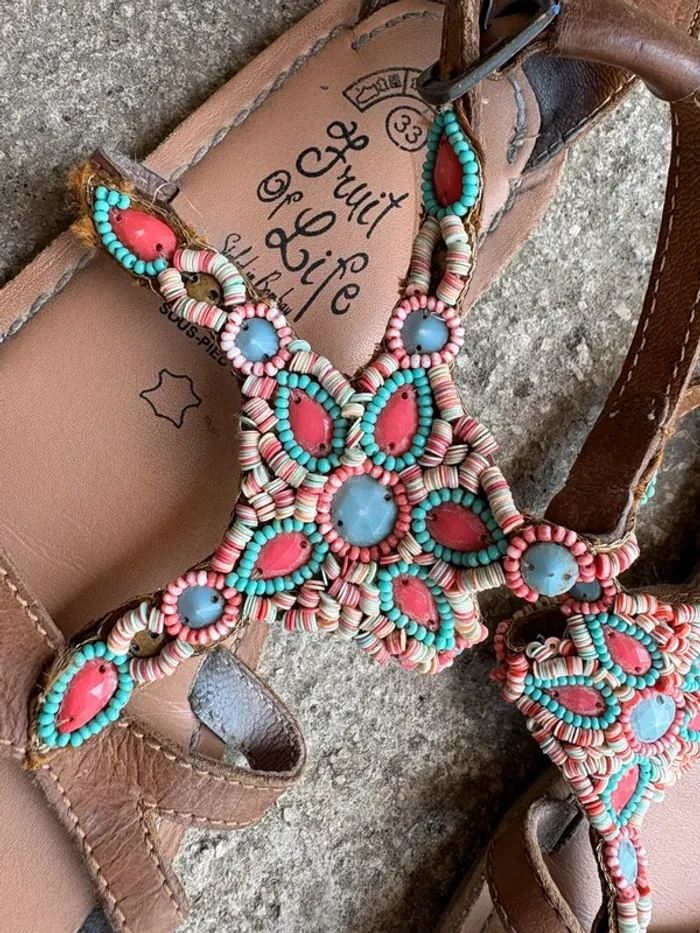 Sandales fille taille 33 - photo numéro 3