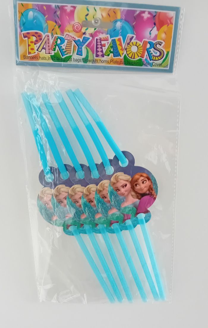 Lot de 6 pailles NEUVES Reine des Neiges - photo numéro 2