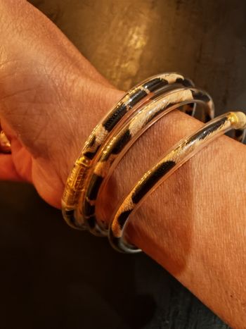 Lot de jonc motif léopard taille S