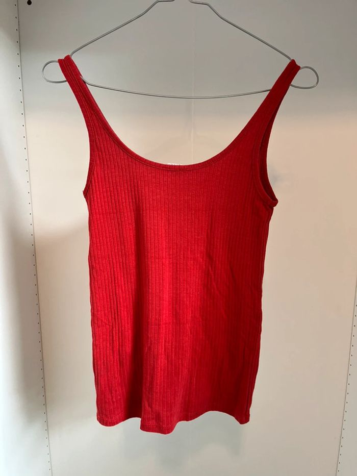Débardeur côtelé rouge Undiz, Taille S - photo numéro 2
