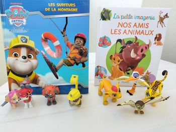 Pack mini figurines Pat patrouille le Roi lion et livre