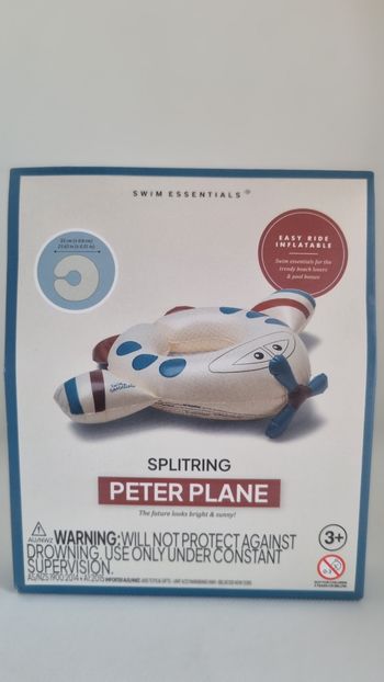 Bouée de natation avion - Multicolore - Peter Plane - Ø 55 cm dès 3 ans