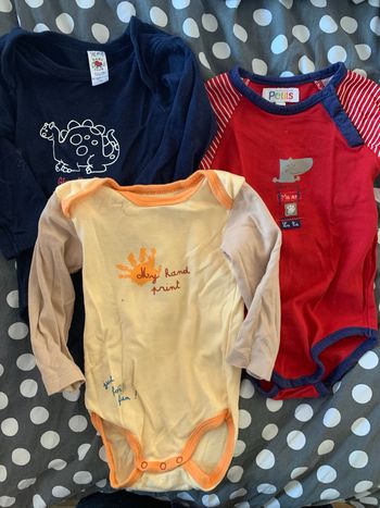 Lot de 3 bodies 12 mois