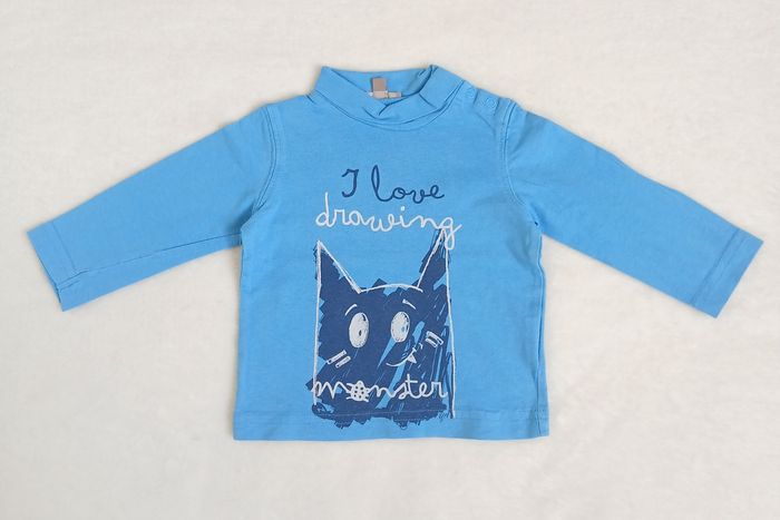 T-shirt bleu 6 mois