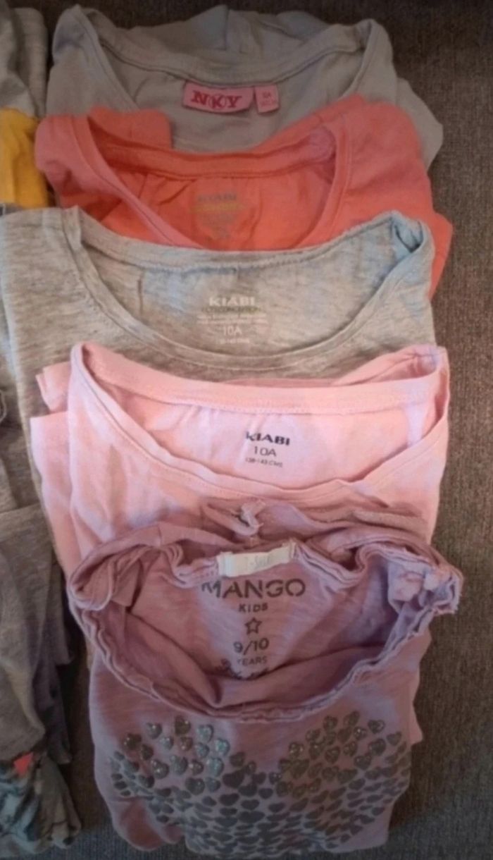 Lot de 20 tee-shirts manches longues fille - photo numéro 7
