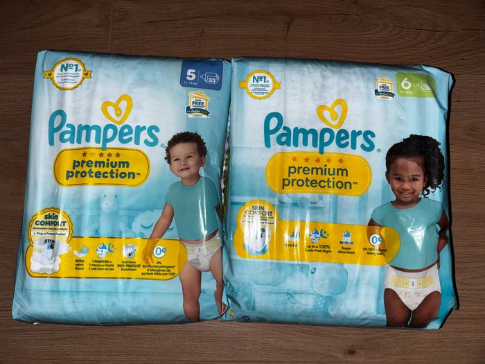 Maxi-Pack De 63 Couches Pampers Premium Protection Neuf Dans L’emballage