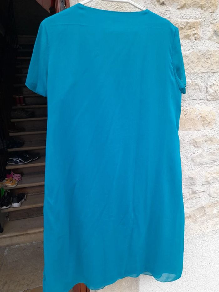 Robe longue dentelle bleue - photo numéro 4
