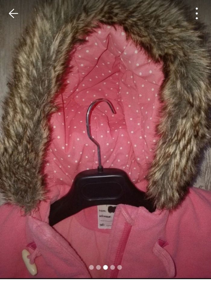 Manteau duffle coat fille t 3 ans tbe - photo numéro 3