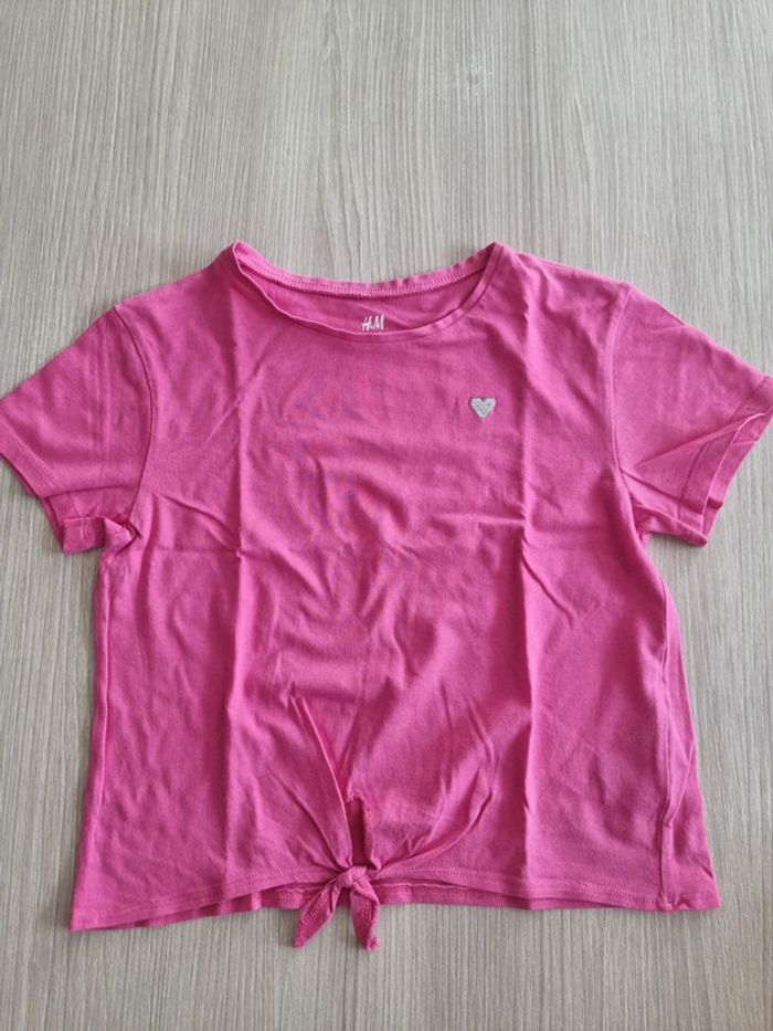 T-shirt rose H&M Taille 8 ans