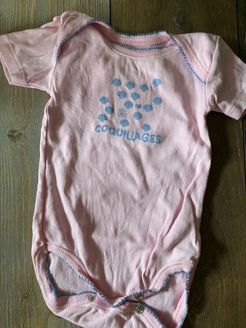 Bodie rose et bleu coquillage 6mois