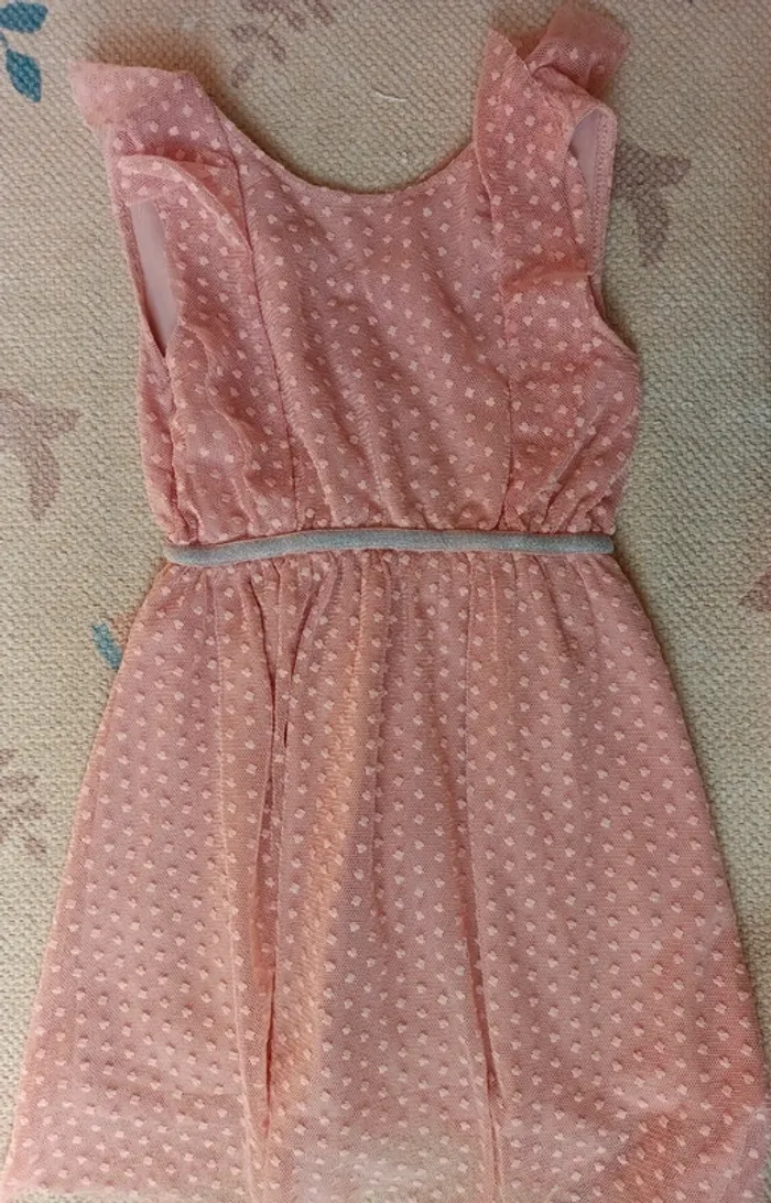 Robe dentelle rose argenté 4 ans kiabi - photo numéro 7