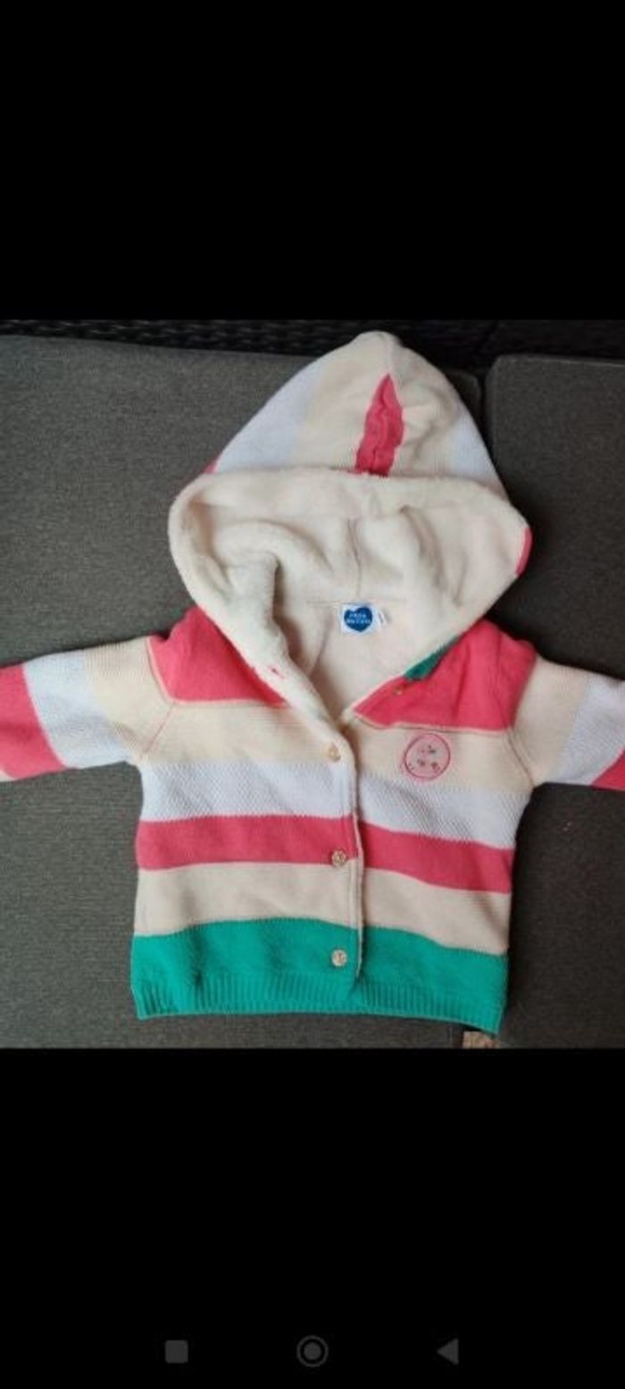 Gilet doublé 6 mois fille