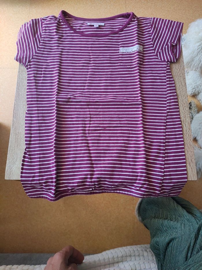 Lot de 12 pièces ( 10 tee shirt et 2 chemises)fille 8 ans divers marques d - photo numéro 6