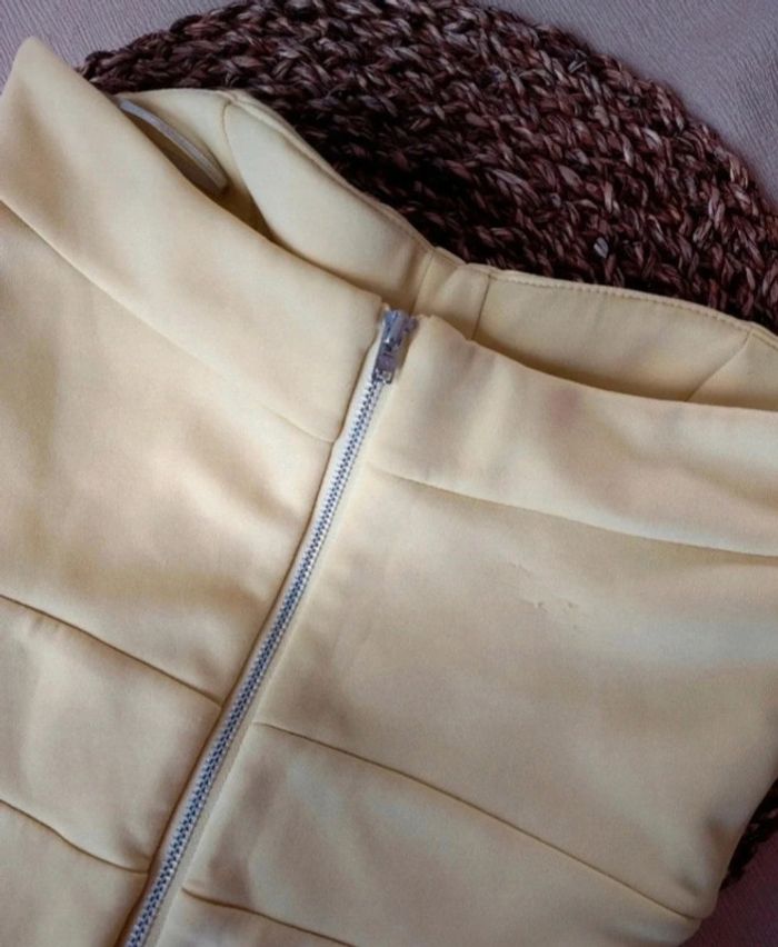 Robe bustier dos nu jaune pâle Lashes taille S - photo numéro 3