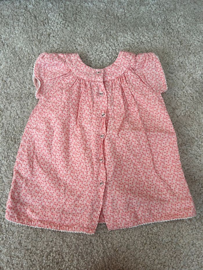 Robe sans manche corail- 6 mois - sergent major - photo numéro 3