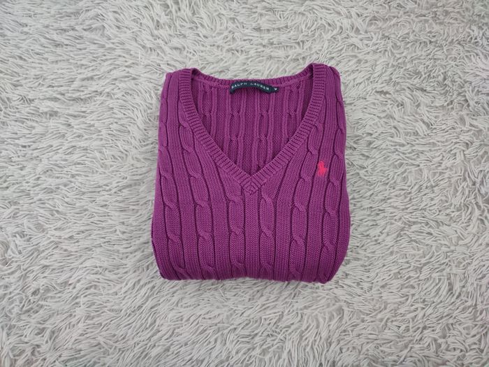 Pull Ralph Lauren Femme torsadé excellent état  taille M  100% coton