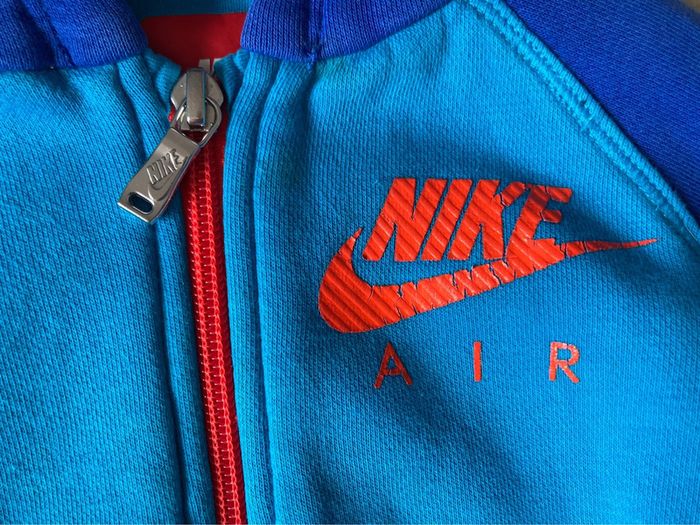 Veste jogging bleu Nike 12 mois / 18 mois logo orange - photo numéro 6