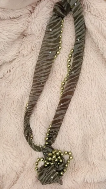 Foulard - collier 🔸 vert 🔄