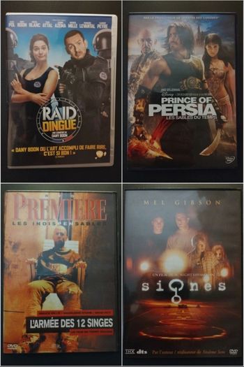 📀 DVD Lot de 4 (neuf)