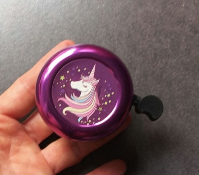 Sonnette vélo licorne