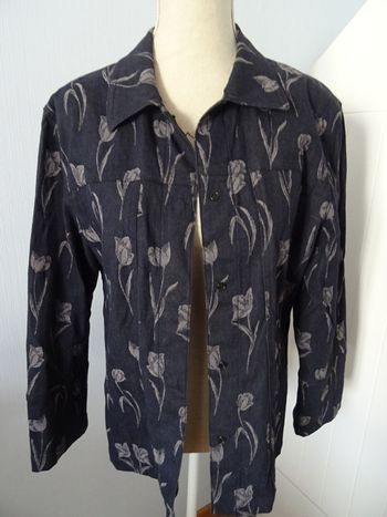 bruno saint hilaire - veste motif - taille 46 - neuve