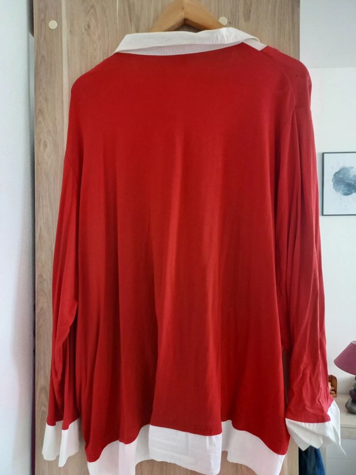 Tunique rouge et blanche. - photo numéro 2