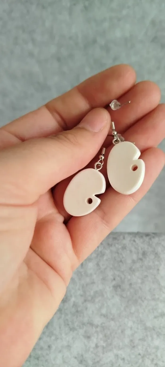 🍄 Boucles d’oreilles ▪ palette de peintre - photo numéro 3